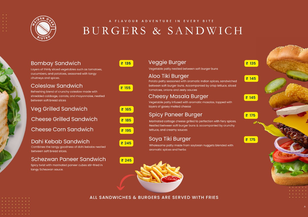Burgers & Sandwich